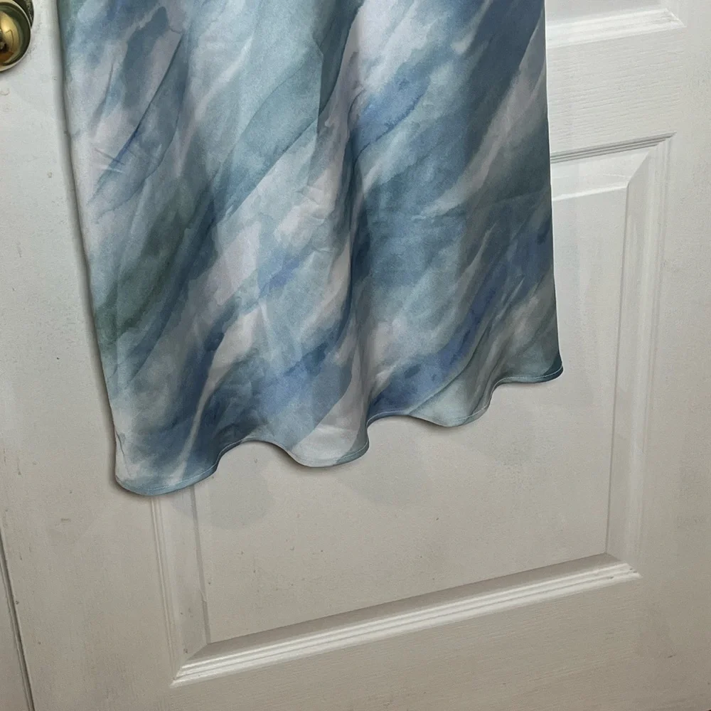 Ardene Blue and White Midi Dress - Picture 2 of 3